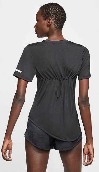 Футболка женская Nike Icon Clash Top SS Best Black/White - Фото 3 большая