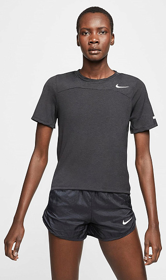 Футболка женская Nike Icon Clash Top SS Best Black/White - Фото 4 большая