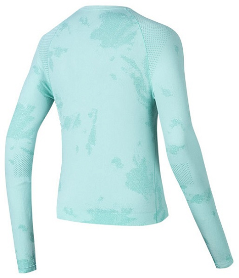 Футболка женская Anta Running LS Heather Green - Фото 2 большая