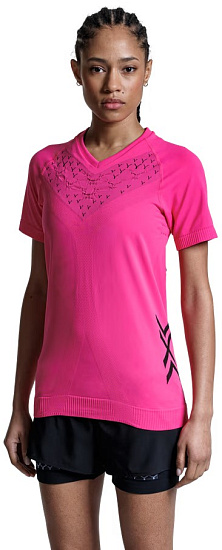 Футболка женская X-Bionic Twyce Run Neo Pink/X Black - Фото 4 большая