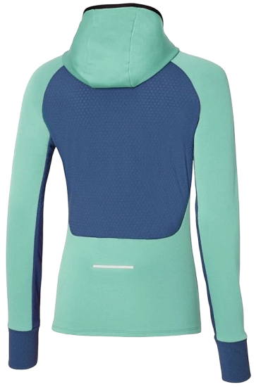 Лонгслив женский Mizuno Warmalite Hooded Ls Dusty Jade - Фото 2 большая