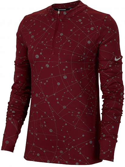 Футболка женская Nike Element Flash Dark Beetroot/Reflective Silver - Фото 1 большая