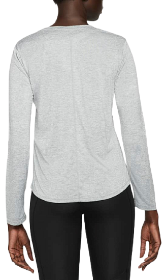 Футболка женская Nike Dri-FIT One Particle Grey/Heather/Black - Фото 2 большая