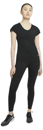 Топ женский Nike Breathe Cool Black/Reflective Silver - Фото 4 большая