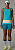 Майка женская The North Face High Trail Run Galactic Blue/Deep Teal - Фото 5 малая