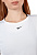 Футболка женская Nike Np Top LS All Over Mesh White/Black - Фото 6 малая
