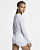 Футболка женская Nike Np Top LS All Over Mesh White/Black - Фото 2 малая