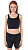Майка женская Nike Yoga Luxe Crop Tank Black/Dk Smoke Grey - Фото 2 малая