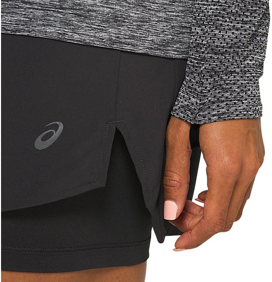 Футболка женская ASICS Race Seamless LS Performance Black - Фото 6 большая