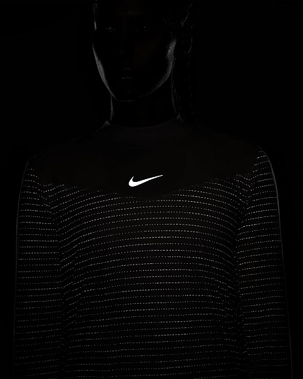 Футболка женская Nike Dri-FIT Run Division Ls Pink Oxford/Sail - Фото 7 большая