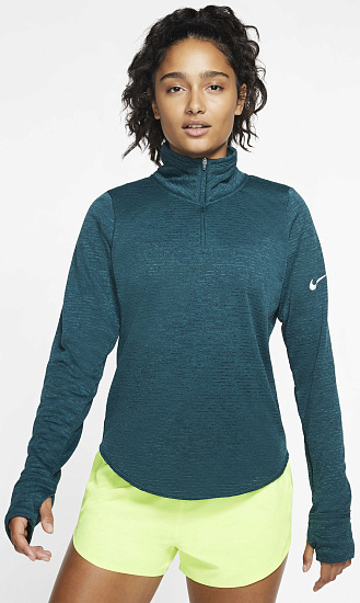 Пулон женский Nike Sphere Element Top Hz Midnight Turq/Black/Htr/Reflective Silv - Фото 3 большая