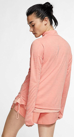 Футболка женская Nike Pacer Top Hz Pink Quartz/Htr/Reflective Silv - Фото 4 большая