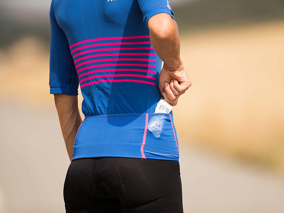 Футболка женская Compressport Tri Postural V2 Синий - Фото 5 большая