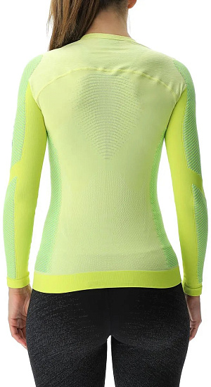 Лонгслив женский UYN Running Pb42 Ow Long Sl Lime Yellow/Sulphure Spring - Фото 2 большая