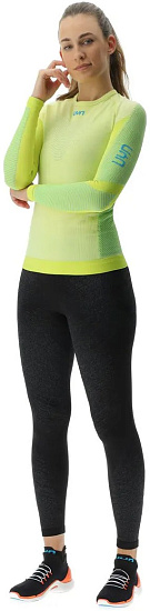 Лонгслив женский UYN Running Pb42 Ow Long Sl Lime Yellow/Sulphure Spring - Фото 3 большая