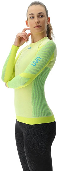 Лонгслив женский UYN Running Pb42 Ow Long Sl Lime Yellow/Sulphure Spring - Фото 7 большая