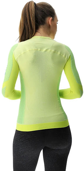 Лонгслив женский UYN Running Pb42 Ow Long Sl Lime Yellow/Sulphure Spring - Фото 8 большая