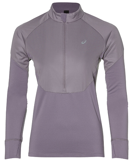 Футболка женская ASICS Windblock 1/2 Zip Lavender Grey - Фото 1 большая