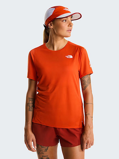 Футболка женская The North Face Summit High Trail Lava Red - Фото 3 большая