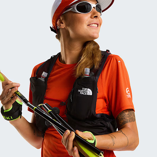 Футболка женская The North Face Summit High Trail Lava Red - Фото 9 большая