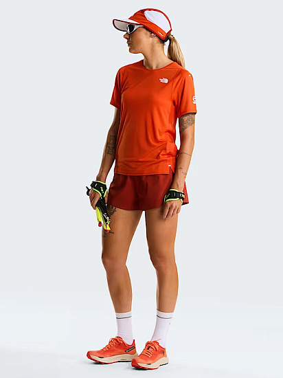 Футболка женская The North Face Summit High Trail Lava Red - Фото 10 большая