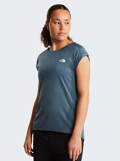 Футболка женская The North Face Tanken Eu Granite Grey Light Heather - Фото 3 большая