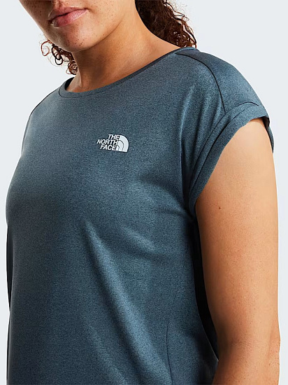 Футболка женская The North Face Tanken Eu Granite Grey Light Heather - Фото 6 большая