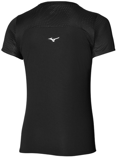 Футболка женская Mizuno DryAeroFlow Graphic Black - Фото 2 большая