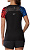 Футболка женская Mizuno DryAeroFlow Graphic Oni Red/Oni Blue - Фото 3 малая