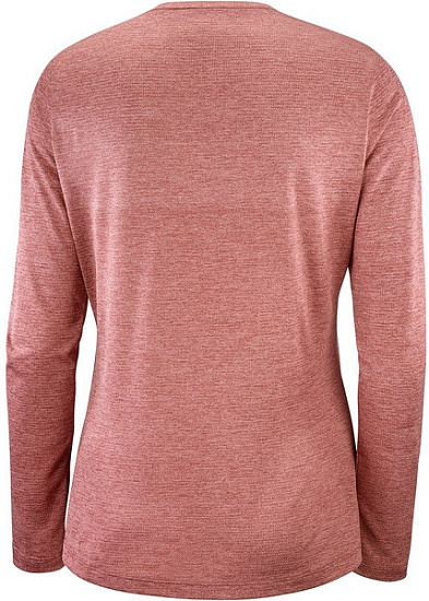 Футболка женская Salomon Agile Ls Brick /Apple But - Фото 2 большая
