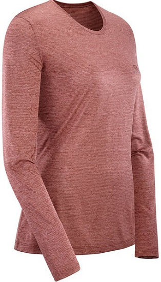 Футболка женская Salomon Agile Ls Brick /Apple But - Фото 3 большая