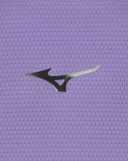 Футболка женская Mizuno Tech Light Paisley Purple - Фото 2 большая