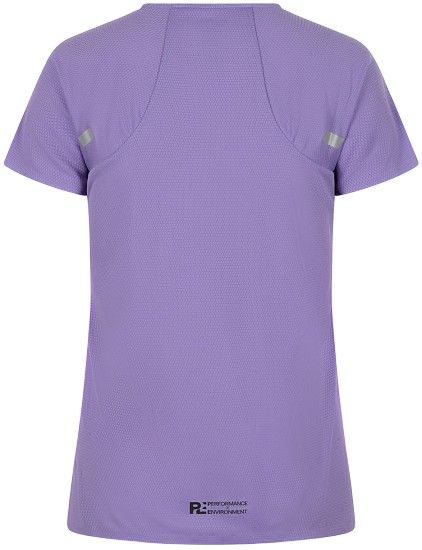 Футболка женская Mizuno Tech Light Paisley Purple - Фото 3 большая