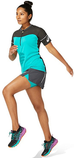 Футболка женская ASICS Fujitrail Baltic Jewel - Фото 8 большая
