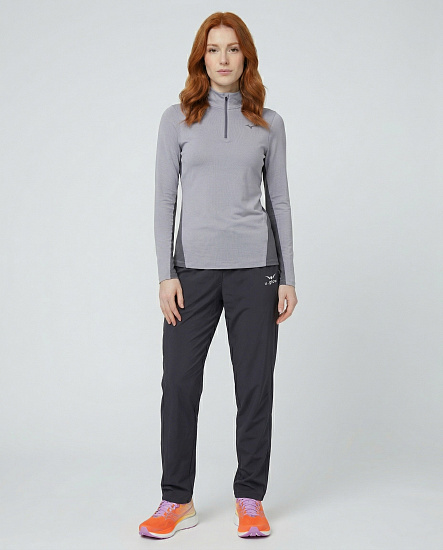 Лонгслив женский Mizuno Tech Thermal Charge Hz Quicksilver - Фото 6 большая