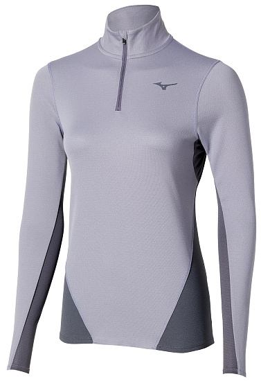 Лонгслив женский Mizuno Tech Thermal Charge Hz Quicksilver - Фото 1 большая