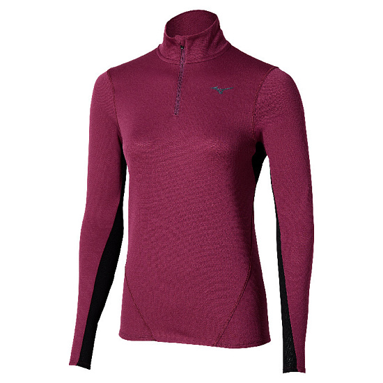 Лонгслив женский Mizuno Tech Thermal Charge Hz Ls Dark purple - Фото 1 большая