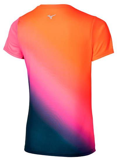 Футболка женская Mizuno Summer Pack Qd Yuuyake - Фото 2 большая