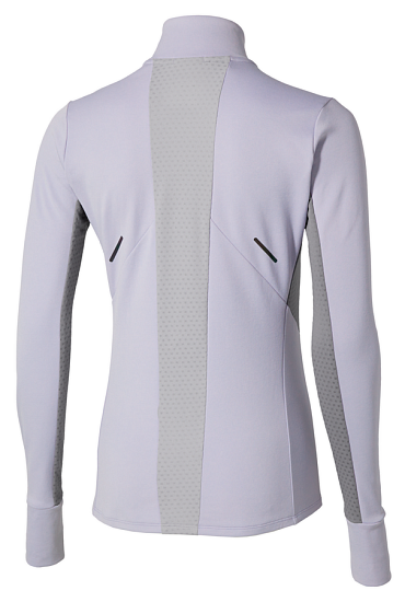 Лонгслив женский Mizuno Active Warm Hz Icelandic Blue - Фото 2 большая