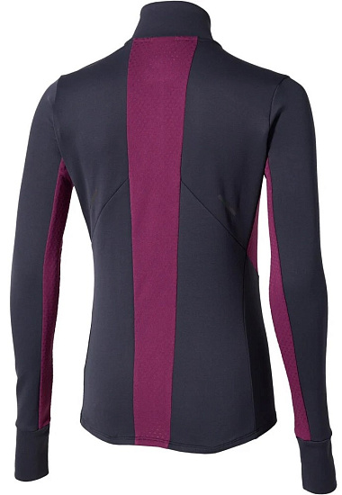 Лонгслив женский Mizuno Active Warm Hz Baritone Blue - Фото 2 большая