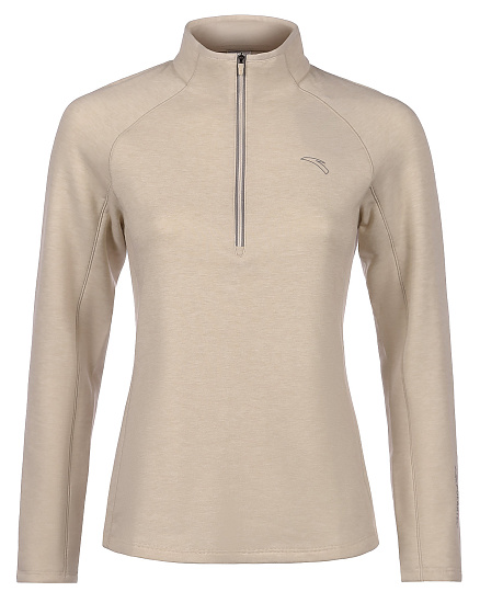 Лонгслив женский Anta Running Heather L.Khaki - Фото 1 большая