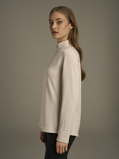 Лонгслив женский Anta Running Heather L.Khaki - Фото 4 большая