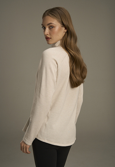 Лонгслив женский Anta Running Heather L.Khaki - Фото 5 большая