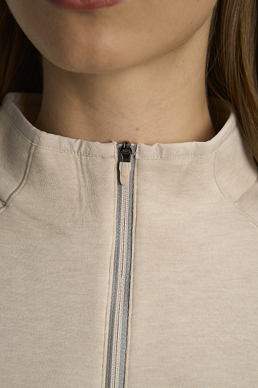 Лонгслив женский Anta Running Heather L.Khaki - Фото 8 большая