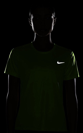 Футболка женская Nike Dri-Fit Miler Mint - Фото 5 большая