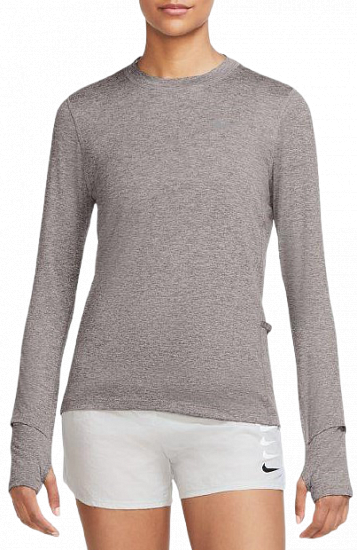 Футболка женская Nike DriFit Element Crew LS Silver Lilac - Фото 1 большая