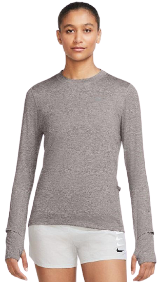Футболка женская Nike DriFit Element Crew LS Silver Lilac - Фото 3 большая