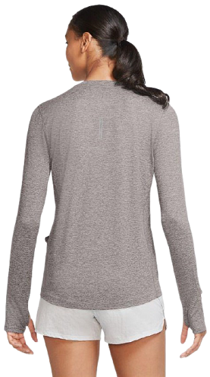 Футболка женская Nike DriFit Element Crew LS Silver Lilac - Фото 4 большая