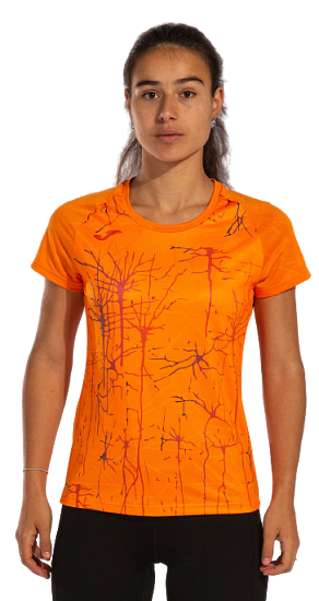 Футболка женская Joma Elite IX Orange - Фото 4 большая