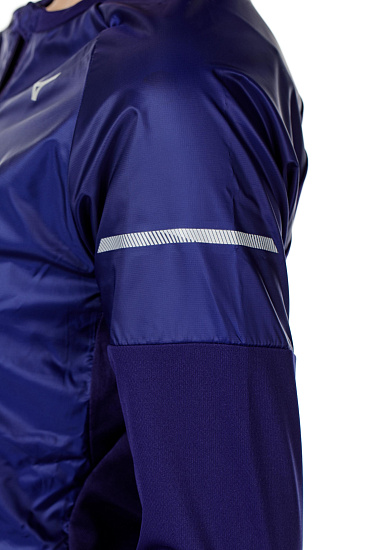 Футболка женская Mizuno Hineri Hybrid LS Т.Син - Фото 4 большая
